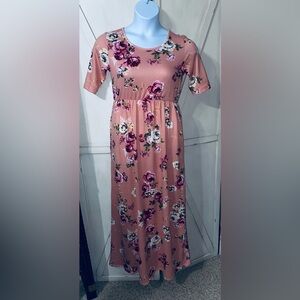 Blushing Beauty Maxi Dress